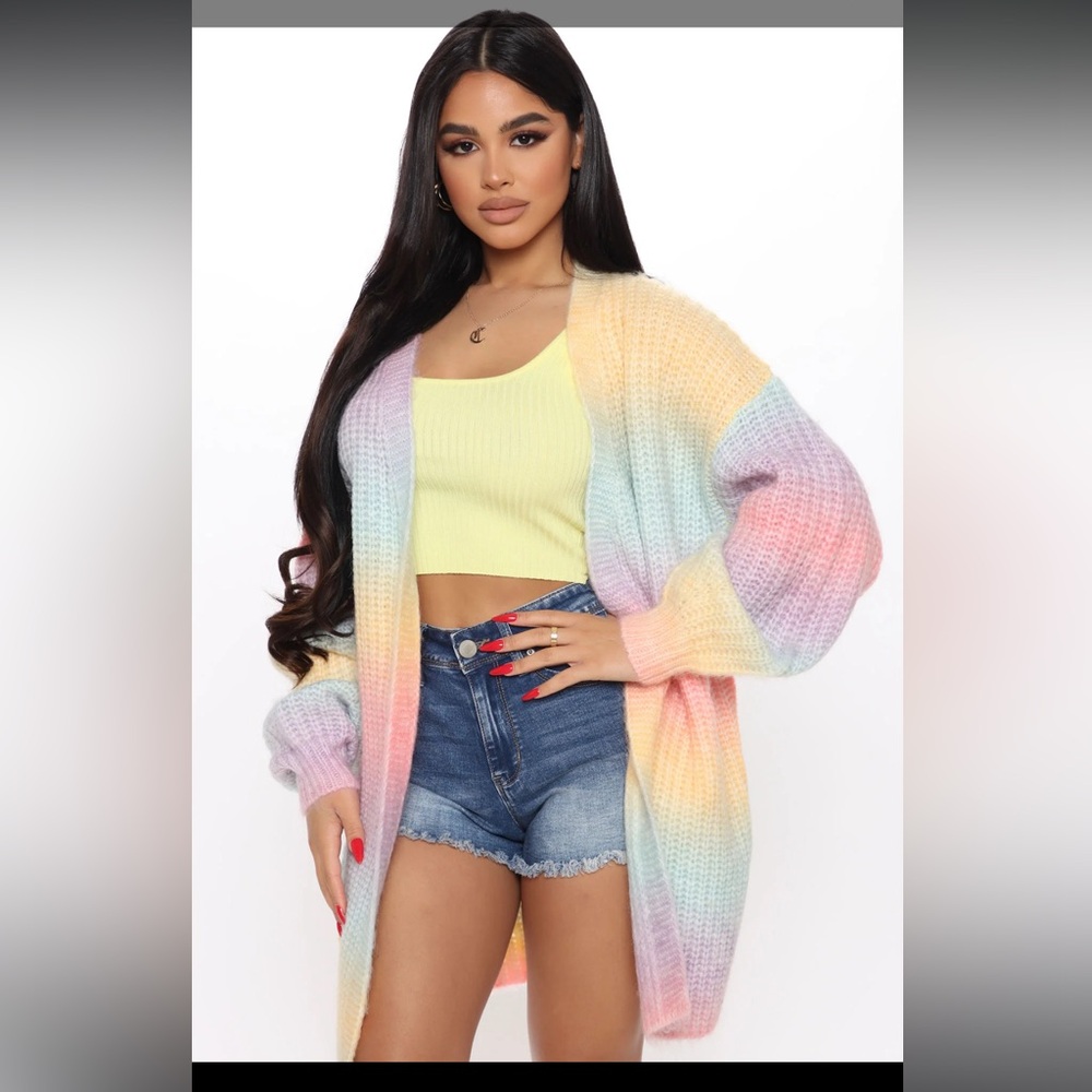 Beautiful Rainbow Pastel Cardigan